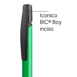 Penna a sfera Bic Media Clic verde chiaro a scatto con stampa personalizzata