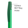 Penna a sfera Bic Media Clic verde chiaro a scatto con stampa personalizzata