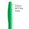 Penna a sfera Bic Media Clic verde chiaro a scatto con stampa personalizzata