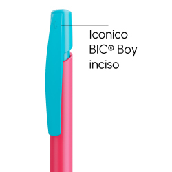 Penna a sfera Bic Media Clic Rosa Fizz a scatto con stampa personalizzata