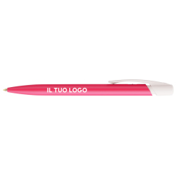 Penna a sfera Bic Media Clic Rosa Fizz a scatto con stampa personalizzata