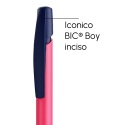 Penna a sfera Bic Media Clic Rosa Fizz a scatto con stampa personalizzata