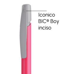 Penna a sfera Bic Media Clic Rosa Fizz a scatto con stampa personalizzata