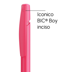 Penna a sfera Bic Media Clic Rosa Fizz a scatto con stampa personalizzata