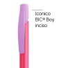 Penna a sfera Bic Media Clic Rosa Fizz a scatto con stampa personalizzata