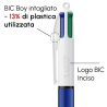 Penna a sfera Bic 4 Colori con stampa personalizzata