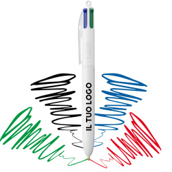 Penna a sfera Bic 4 Colori con stampa personalizzata