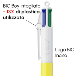 Penna a sfera Bic 4 Colori con stampa personalizzata