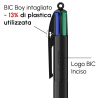 Penna a sfera Bic 4 Colori con stampa personalizzata