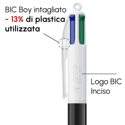 Penna a sfera Bic 4 Colori con stampa personalizzata