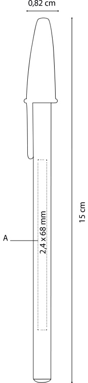 Dimensione e area stampa Penna Bic Cristal Re New