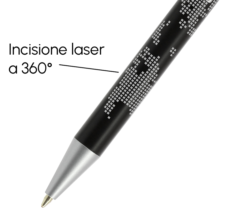 Stampa laser a 360gradi su corpo penna Bic Metal Pro