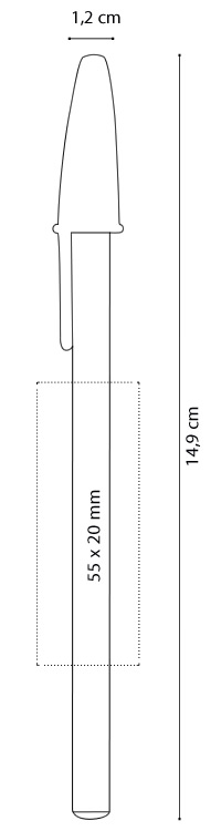 Dimensione e area stampa Penna Bic Style Clear