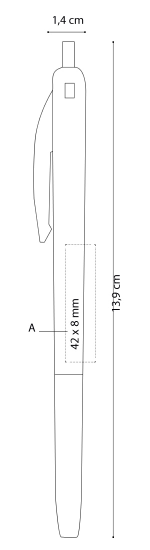 Dimensione e area stampa Penna a sfera M10 Clic retrattile